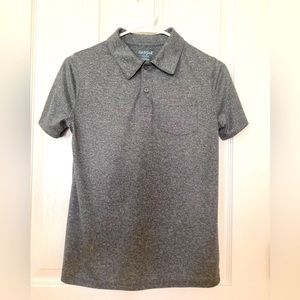 Cat & Jack: Boys’ Short Sleeve Washed Polo Shirt (size Large 12-14 Heather Gray)